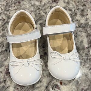 Naturino Glossy White Kids Dress Shoes